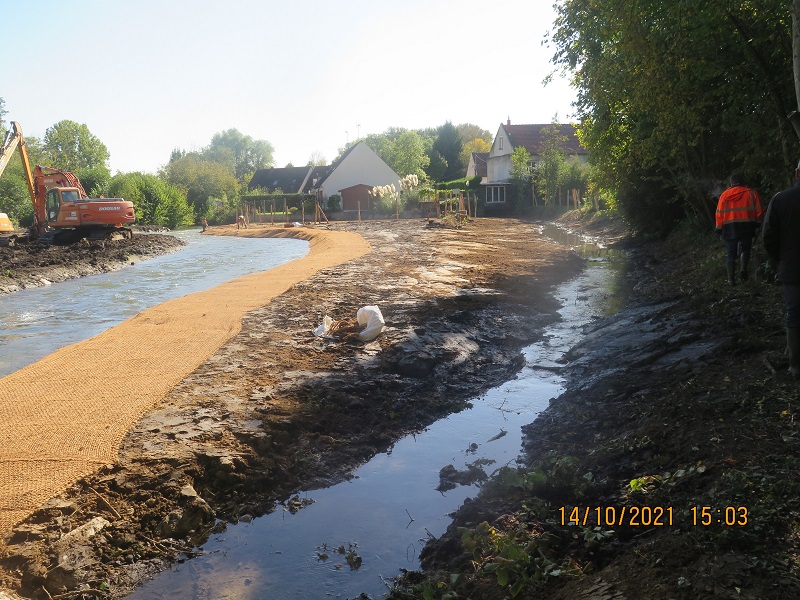 Vue amont du chantier