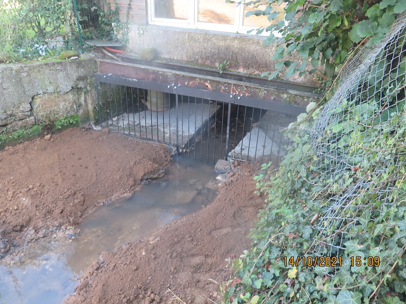 canal usinier sous le garage