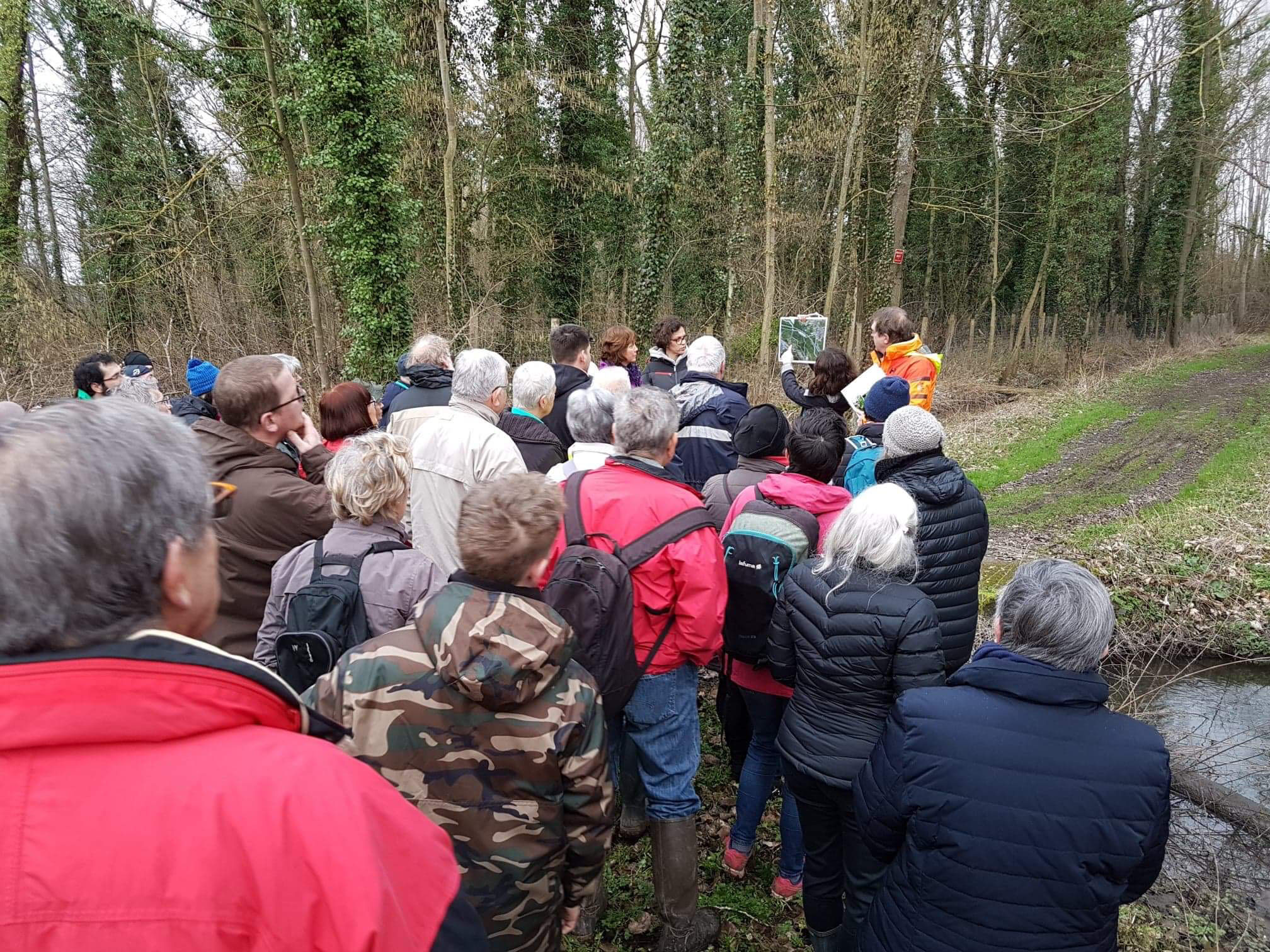 Visite du marais de Clermont le 8 février 2020